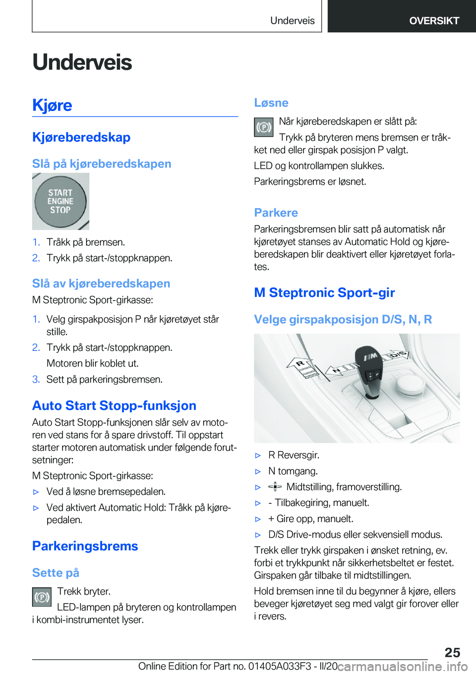 BMW X5 M 2020  InstruksjonsbØker (in Norwegian) �U�n�d�e�r�v�e�i�s�K�j�