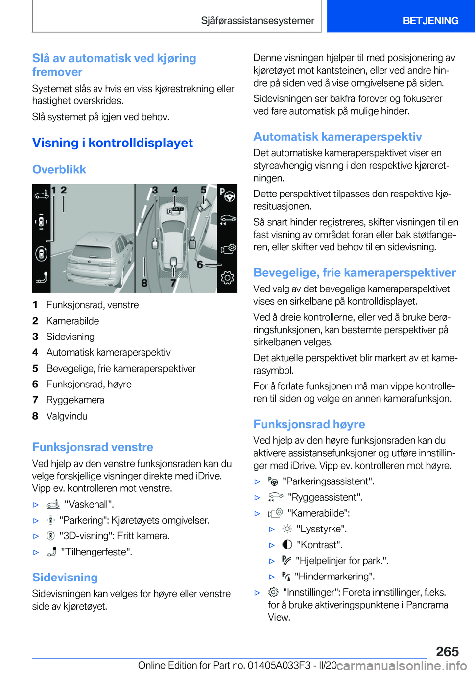 BMW X5 M 2020  InstruksjonsbØker (in Norwegian) �S�l�å��a�v��a�u�t�o�m�a�t�i�s�k��v�e�d��k�j�