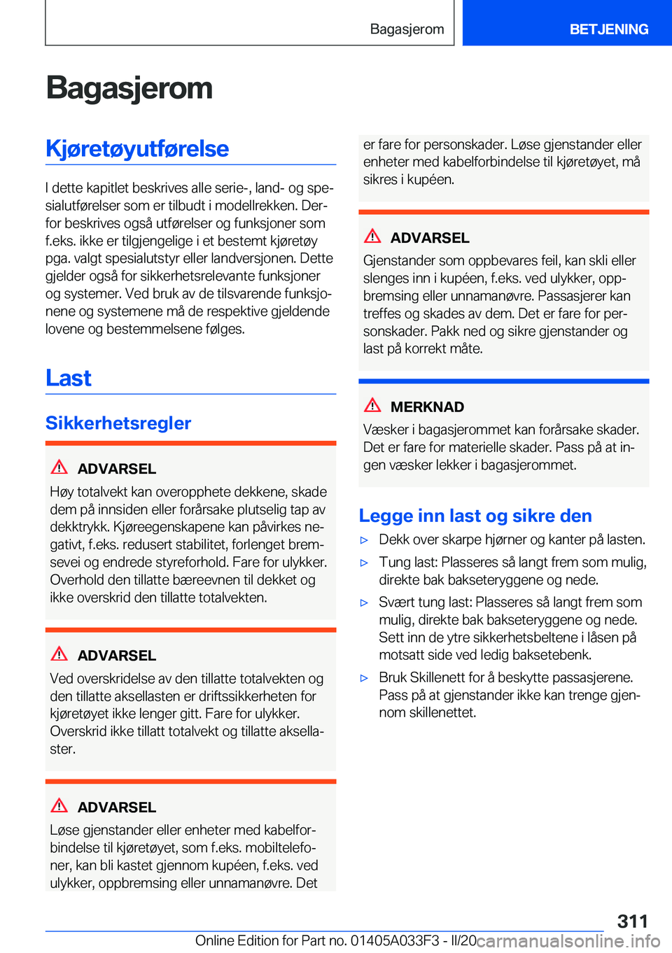 BMW X5 M 2020  InstruksjonsbØker (in Norwegian) �B�a�g�a�s�j�e�r�o�m�K�j�