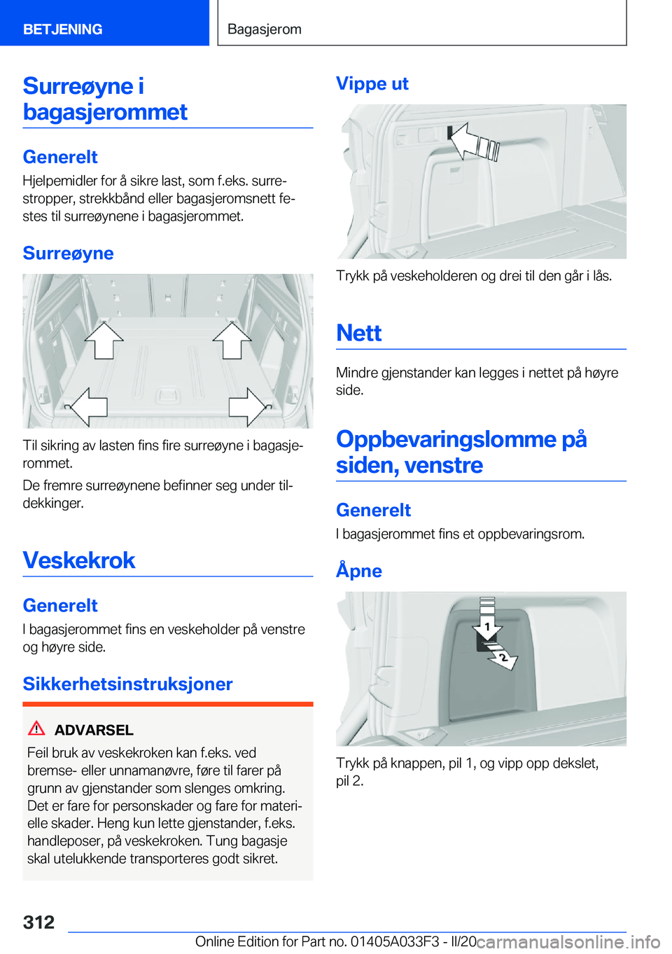 BMW X5 M 2020  InstruksjonsbØker (in Norwegian) �S�u�r�r�e�