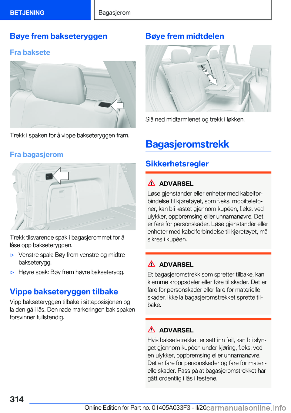 BMW X5 M 2020  InstruksjonsbØker (in Norwegian) �B�