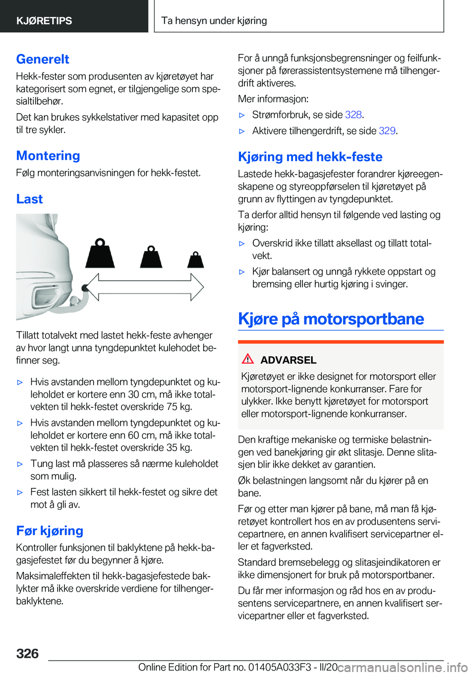 BMW X5 M 2020  InstruksjonsbØker (in Norwegian) �G�e�n�e�r�e�l�t�H�e�k�k�-�f�e�s�t�e�r��s�o�m��p�r�o�d�u�s�e�n�t�e�n��a�v��k�j�