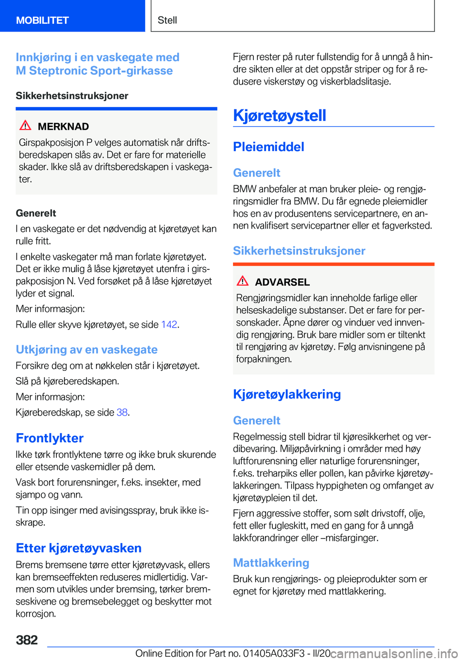 BMW X5 M 2020  InstruksjonsbØker (in Norwegian) �I�n�n�k�j�