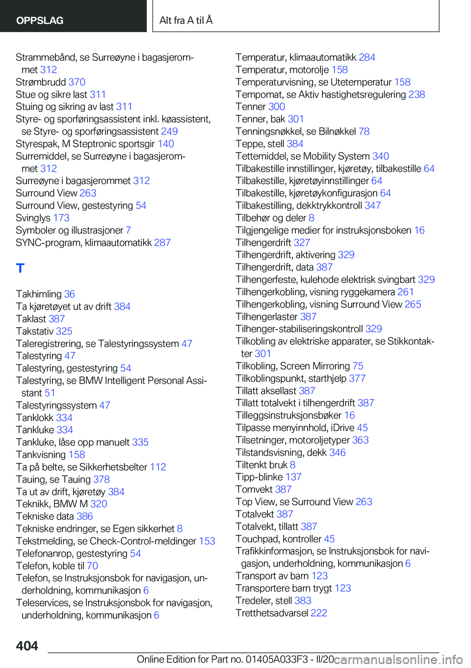 BMW X5 M 2020  InstruksjonsbØker (in Norwegian) �S�t�r�a�m�m�e�b�å�n�d�,��s�e��S�u�r�r�e�