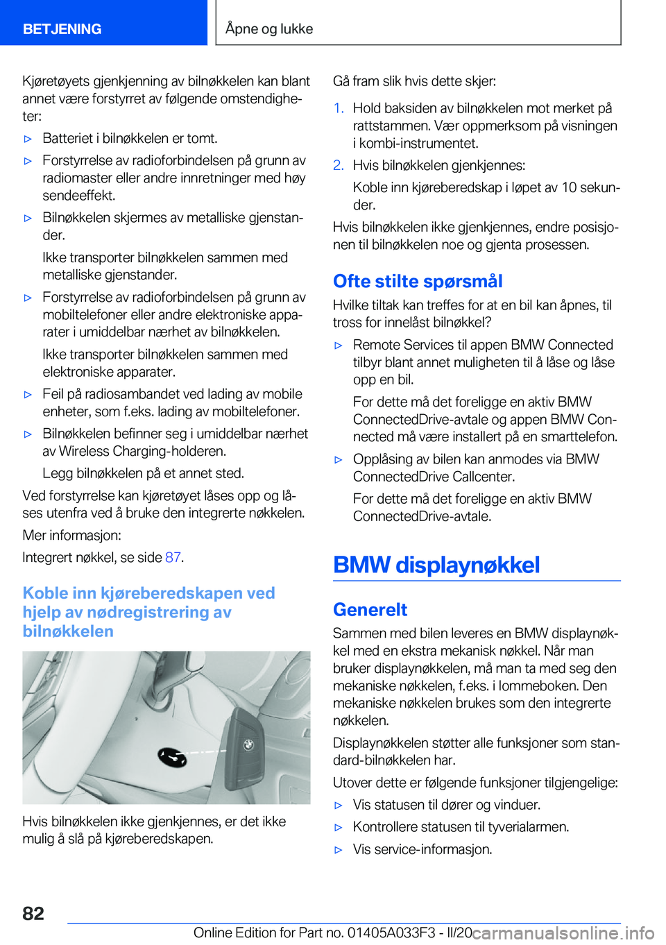BMW X5 M 2020  InstruksjonsbØker (in Norwegian) �K�j�