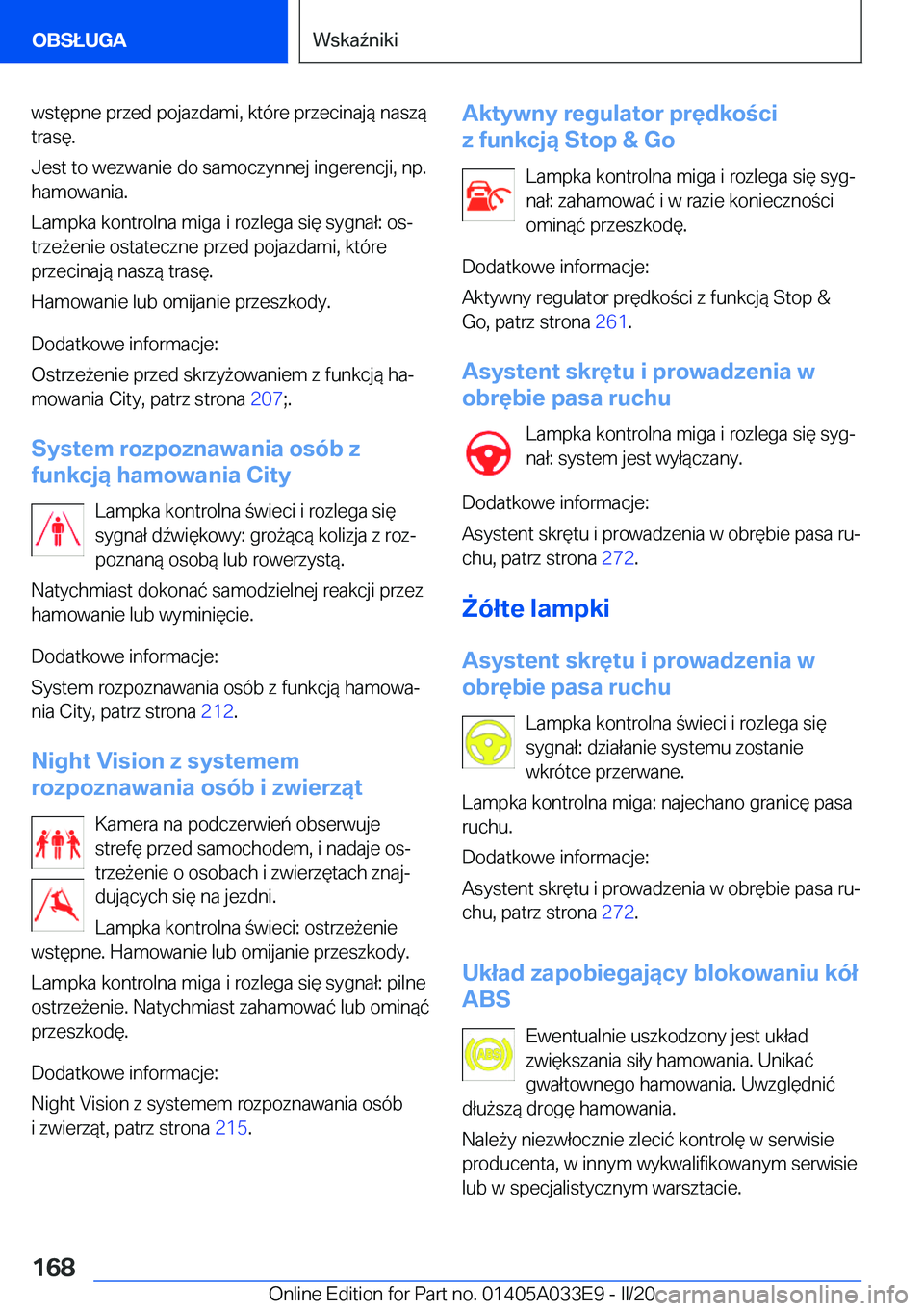 BMW X5 M 2020  Instrukcja obsługi (in Polish) �w�s�t�