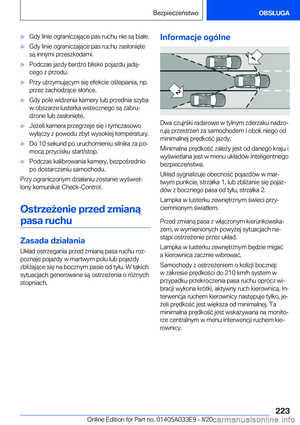 BMW X5 M 2020  Instrukcja obsługi (in Polish) 'x�G�d�y��l�i�n�i�e��o�g�r�a�n�i�c�z�a�j�