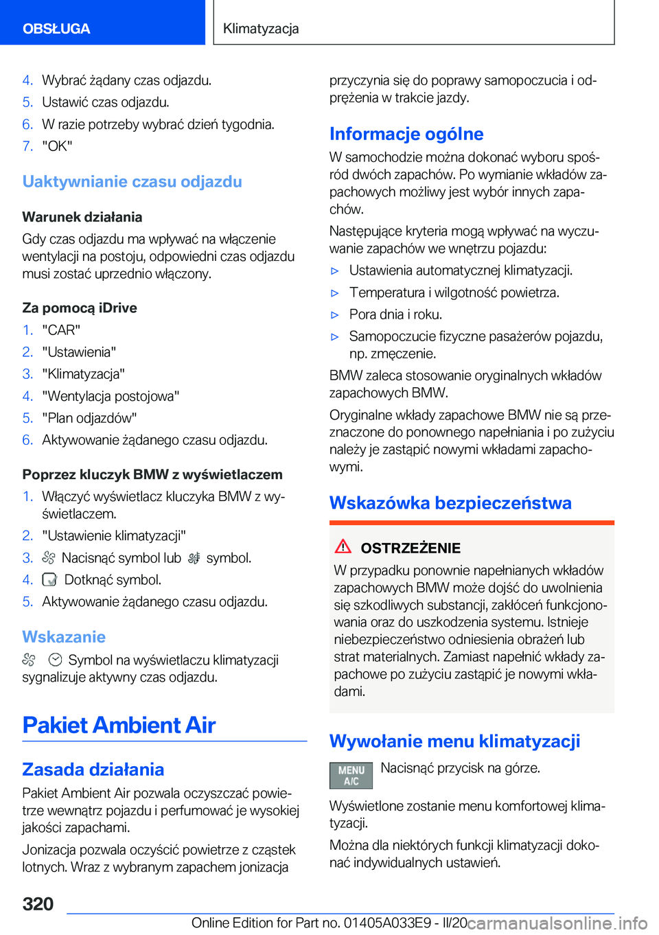 BMW X5 M 2020  Instrukcja obsługi (in Polish) �4�.�W�y�b�r�a�