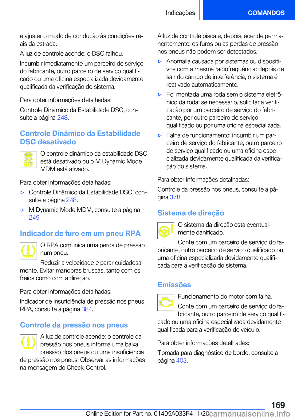 BMW X5 M 2020  Manual do condutor (in Portuguese) �e��a�j�u�s�t�a�r��o��m�o�d�o��d�e��c�o�n�d�u�