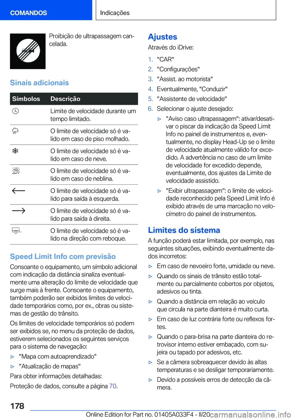 BMW X5 M 2020  Manual do condutor (in Portuguese) �P�r�o�i�b�i�