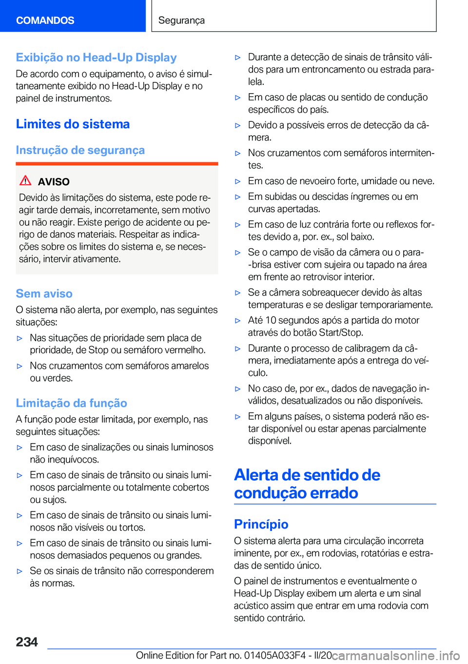 BMW X5 M 2020  Manual do condutor (in Portuguese) �E�x�i�b�i�