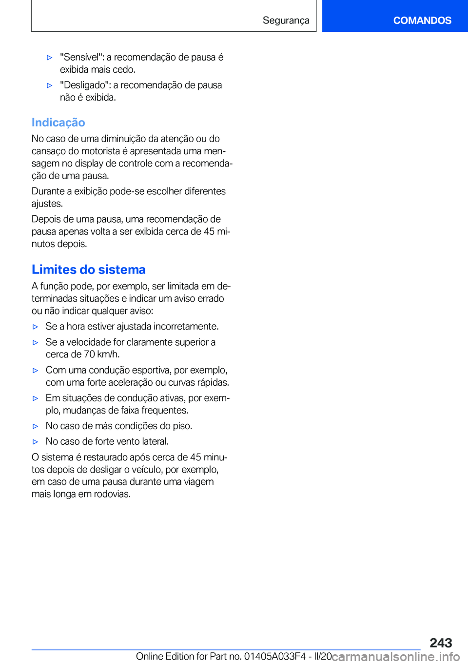 BMW X5 M 2020  Manual do condutor (in Portuguese) 'x��S�e�n�s�