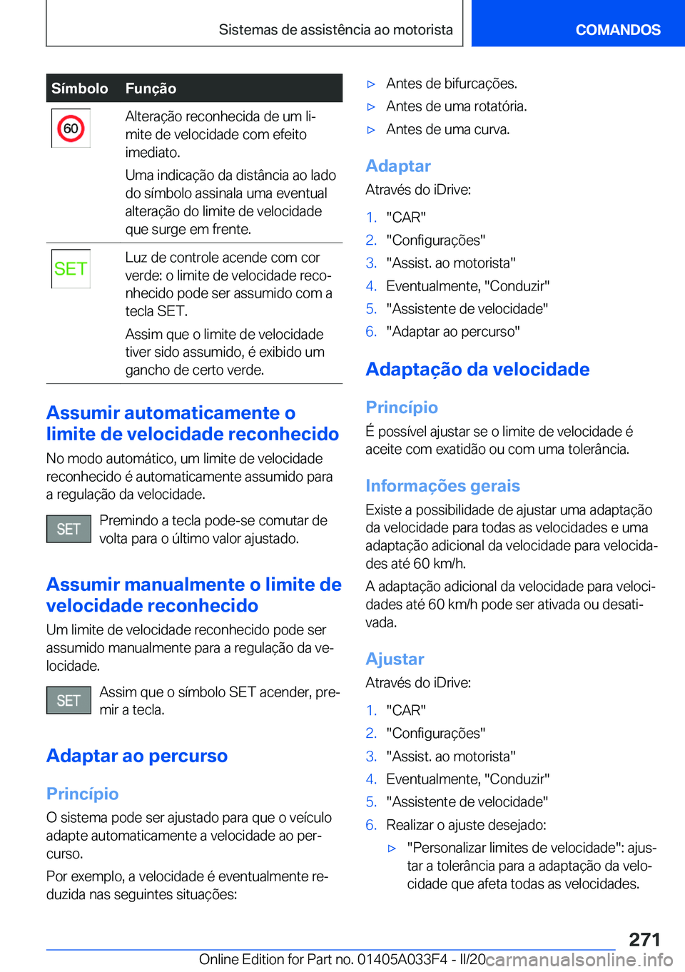 BMW X5 M 2020  Manual do condutor (in Portuguese) �S�