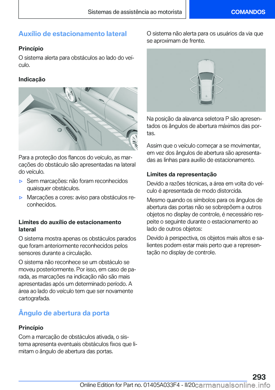 BMW X5 M 2020  Manual do condutor (in Portuguese) �A�u�x�