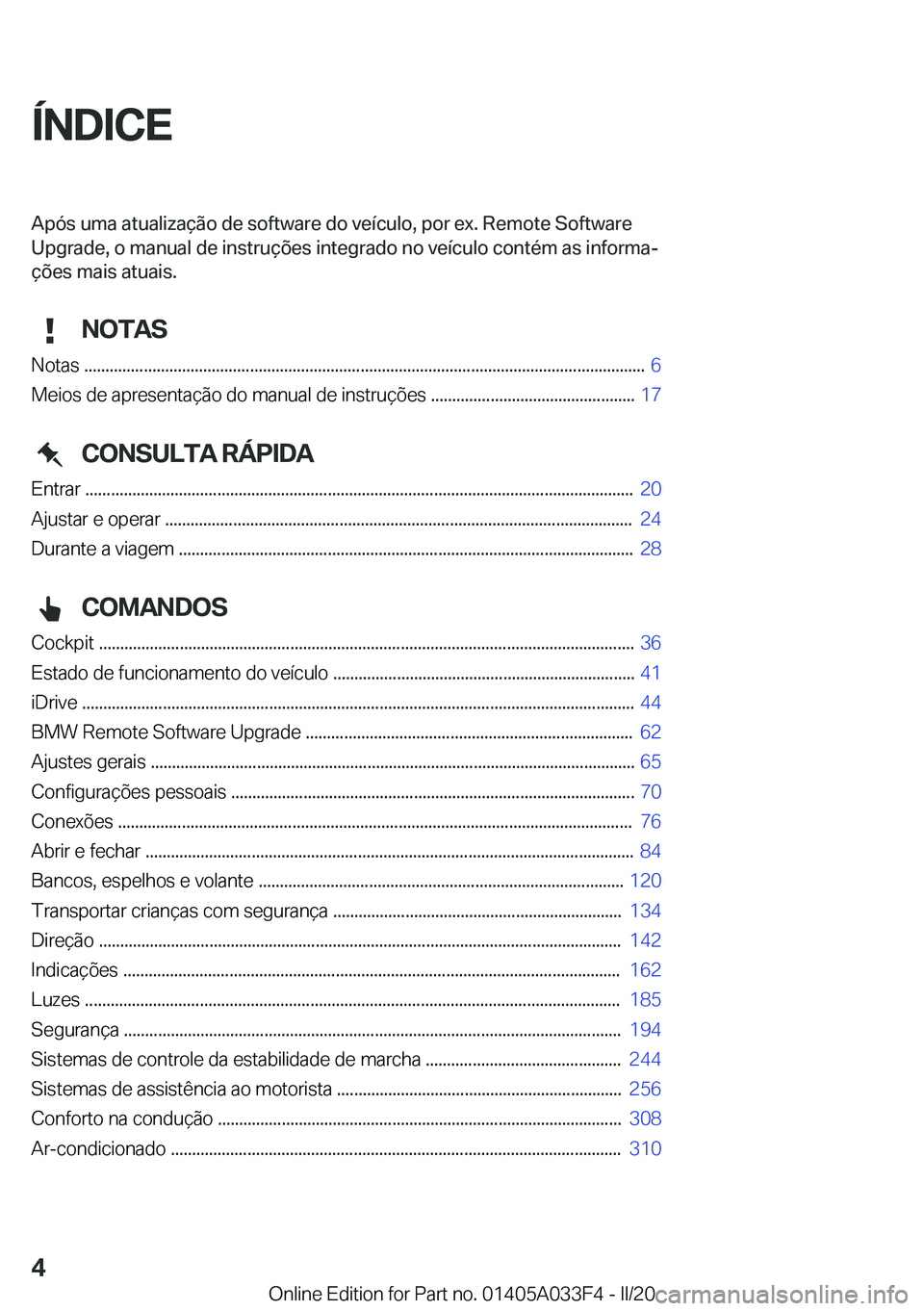 BMW X5 M 2020  Manual do condutor (in Portuguese) �