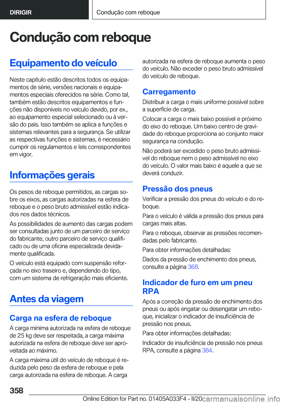 BMW X5 M 2020  Manual do condutor (in Portuguese) �C�o�n�d�u�