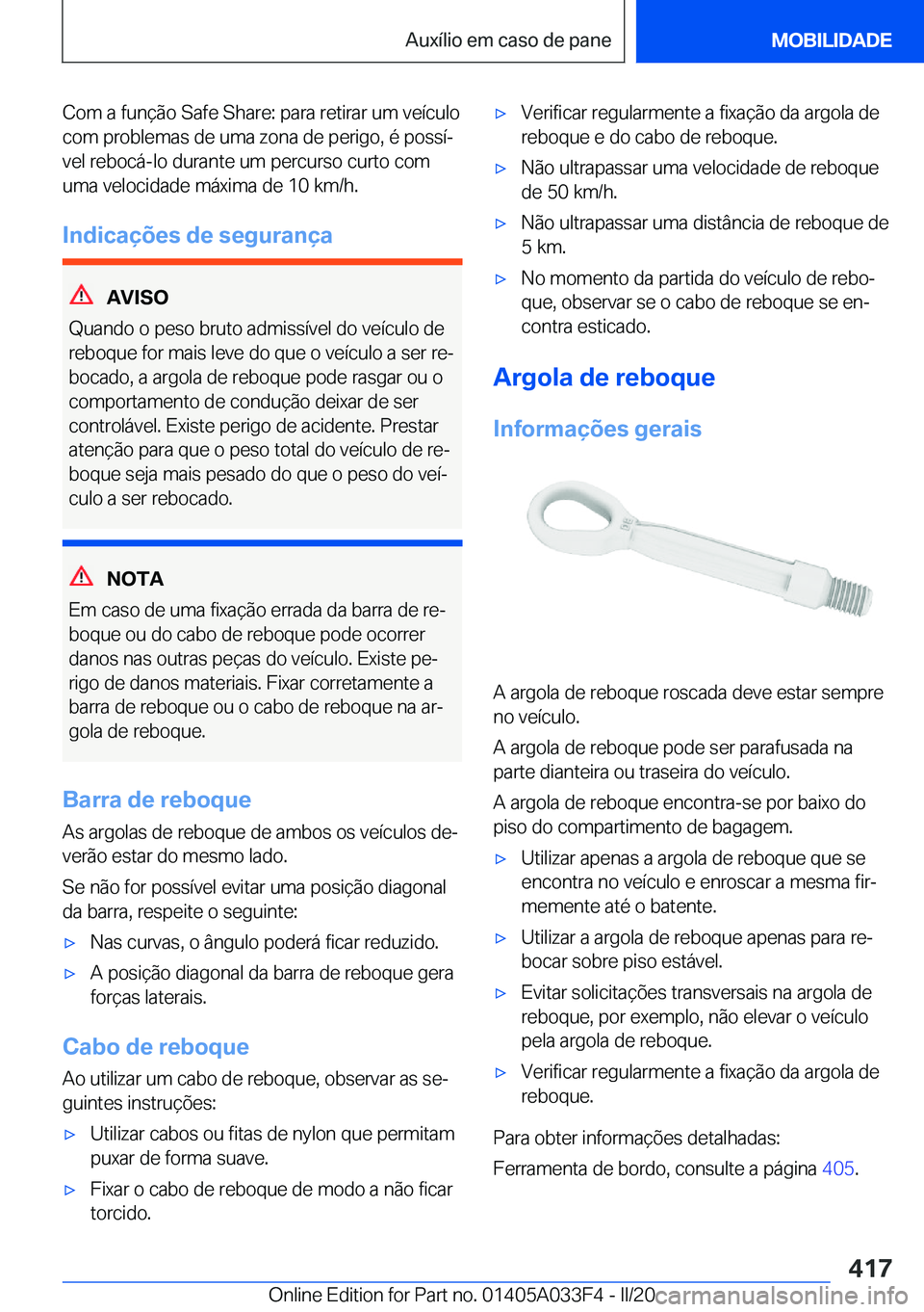 BMW X5 M 2020  Manual do condutor (in Portuguese) �C�o�m��a��f�u�n�
