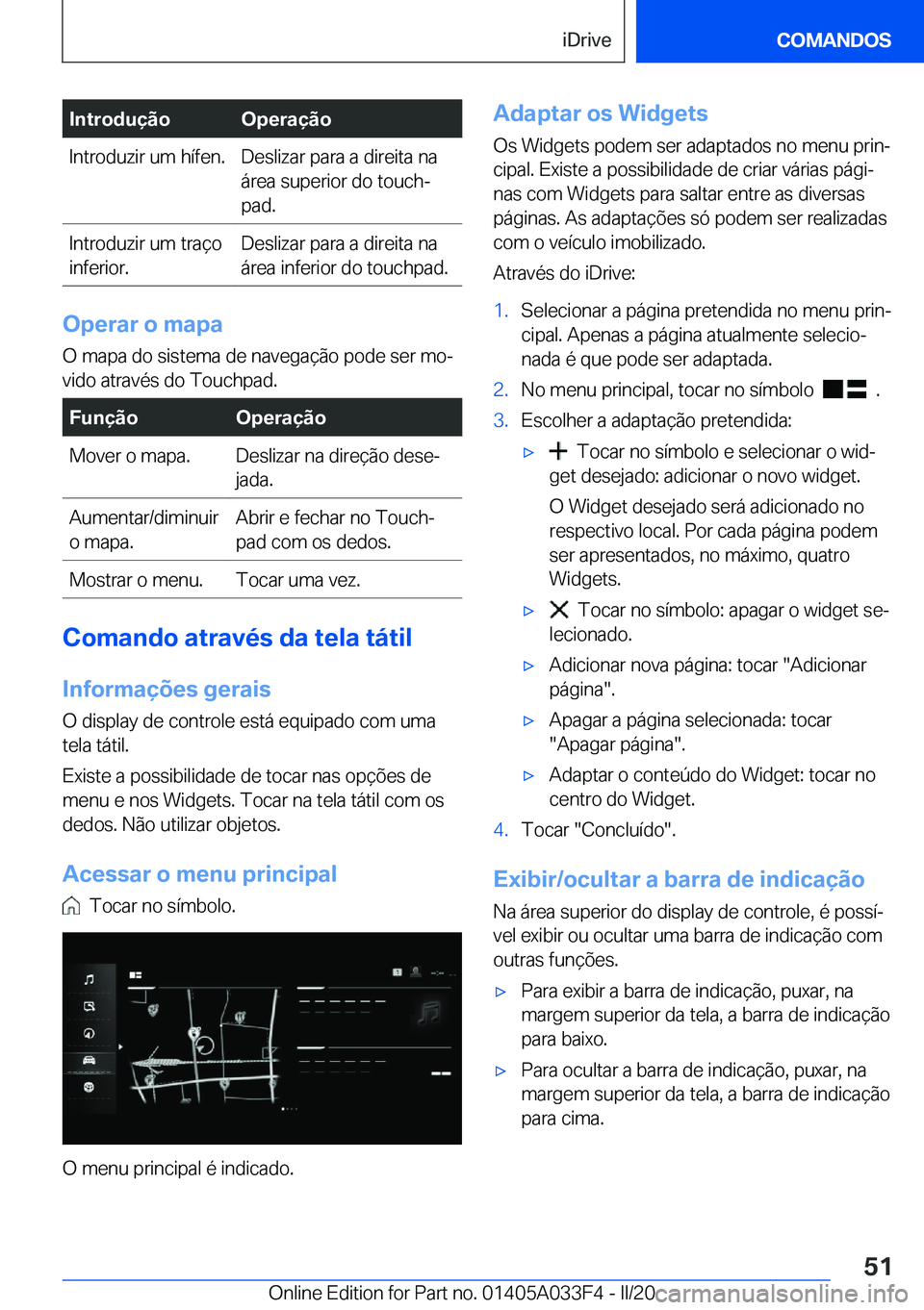 BMW X5 M 2020  Manual do condutor (in Portuguese) �I�n�t�r�o�d�u�