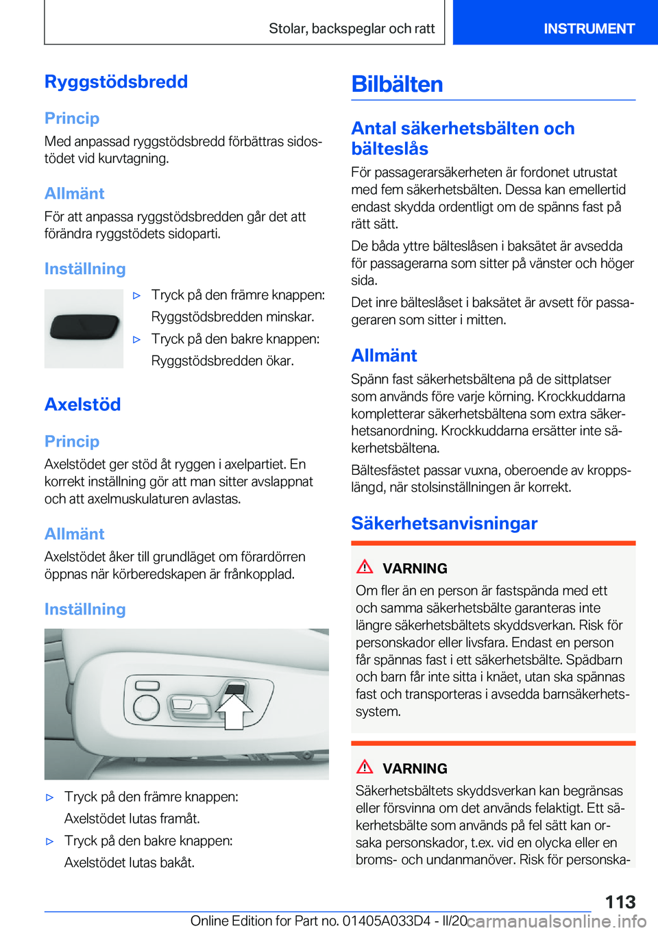 BMW X5 M 2020  InstruktionsbÖcker (in Swedish) �R�y�g�g�s�t�