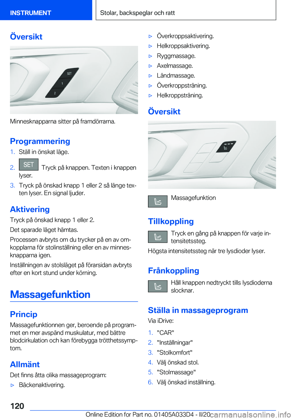 BMW X5 M 2020  InstruktionsbÖcker (in Swedish) �
