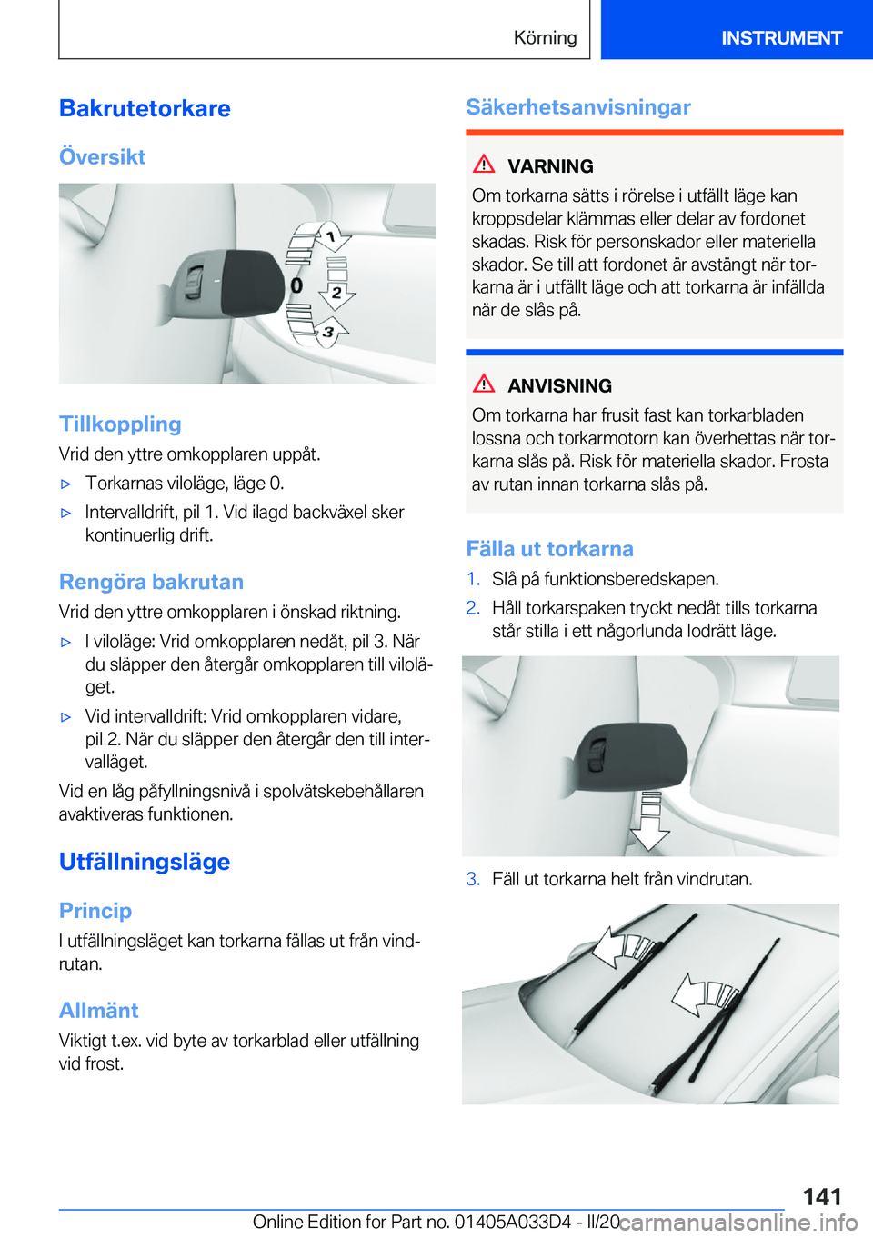 BMW X5 M 2020  InstruktionsbÖcker (in Swedish) �B�a�k�r�u�t�e�t�o�r�k�a�r�e
�
