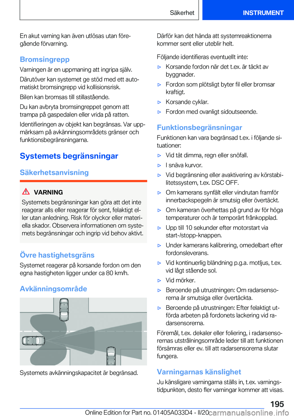 BMW X5 M 2020  InstruktionsbÖcker (in Swedish) �E�n��a�k�u�t��v�a�r�n�i�n�g��k�a�n��ä�v�e�n��u�t�l�