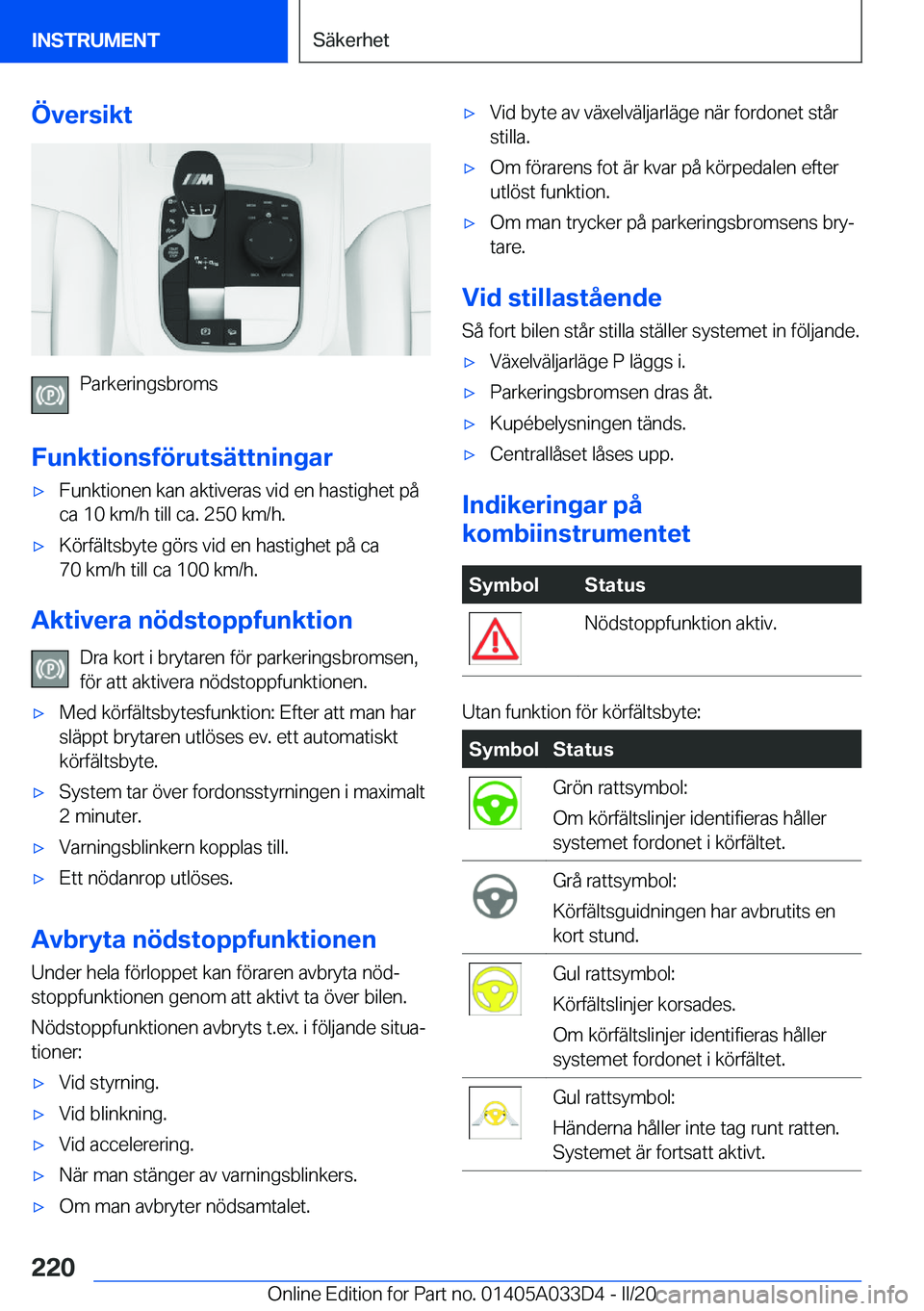 BMW X5 M 2020  InstruktionsbÖcker (in Swedish) �