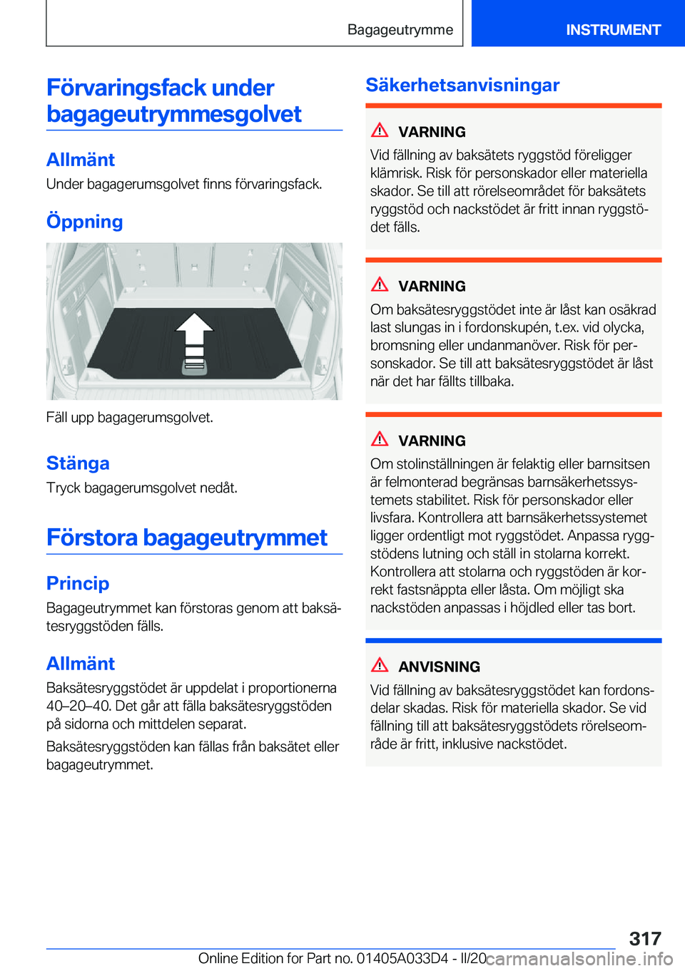 BMW X5 M 2020  InstruktionsbÖcker (in Swedish) �F�