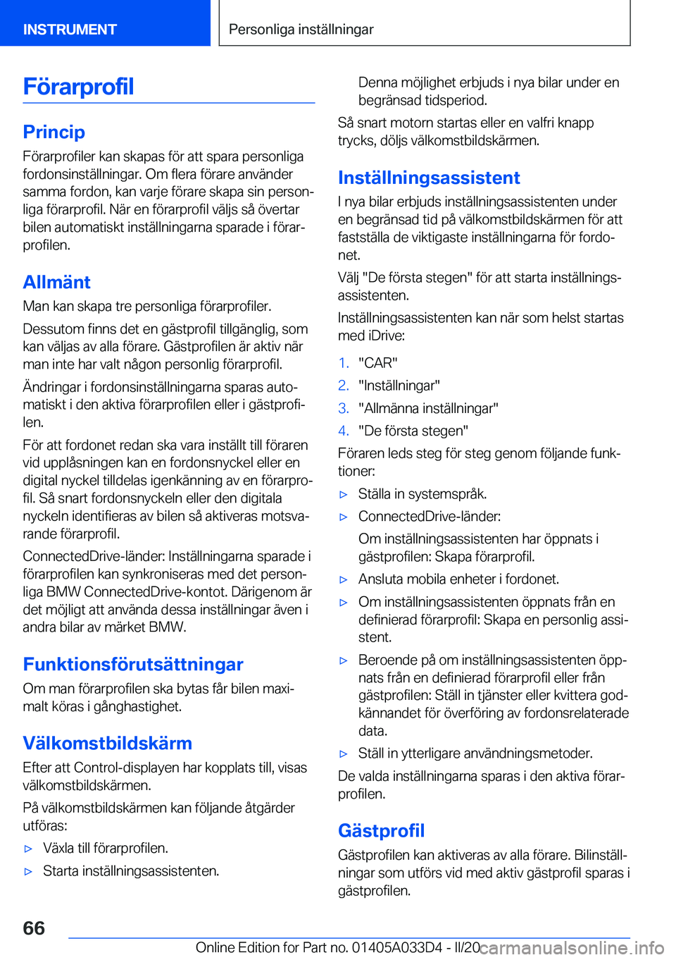 BMW X5 M 2020  InstruktionsbÖcker (in Swedish) �F�