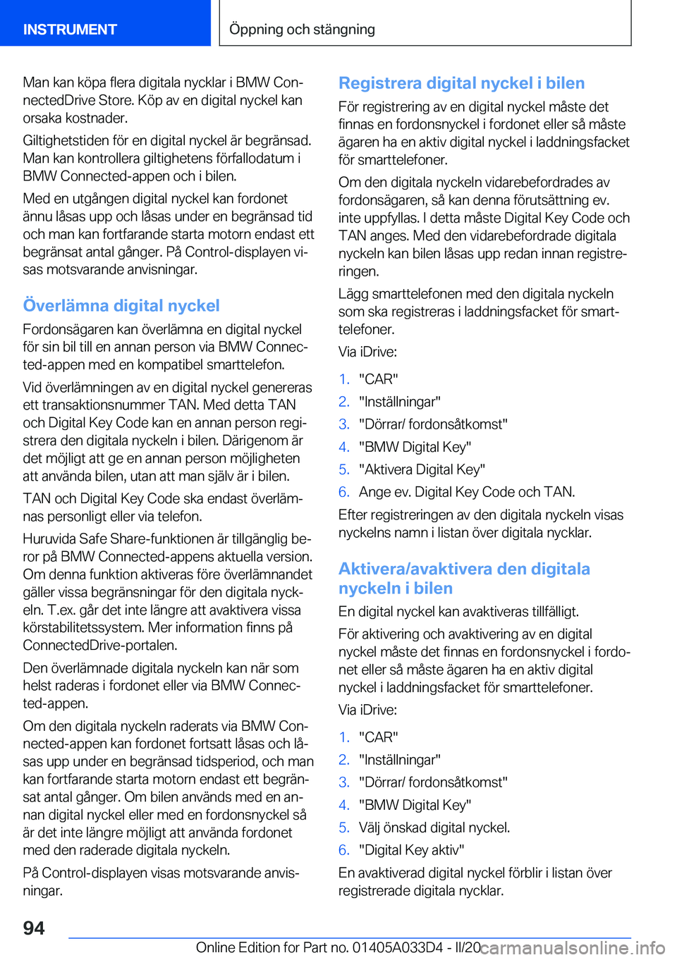 BMW X5 M 2020  InstruktionsbÖcker (in Swedish) �M�a�n��k�a�n��k�
