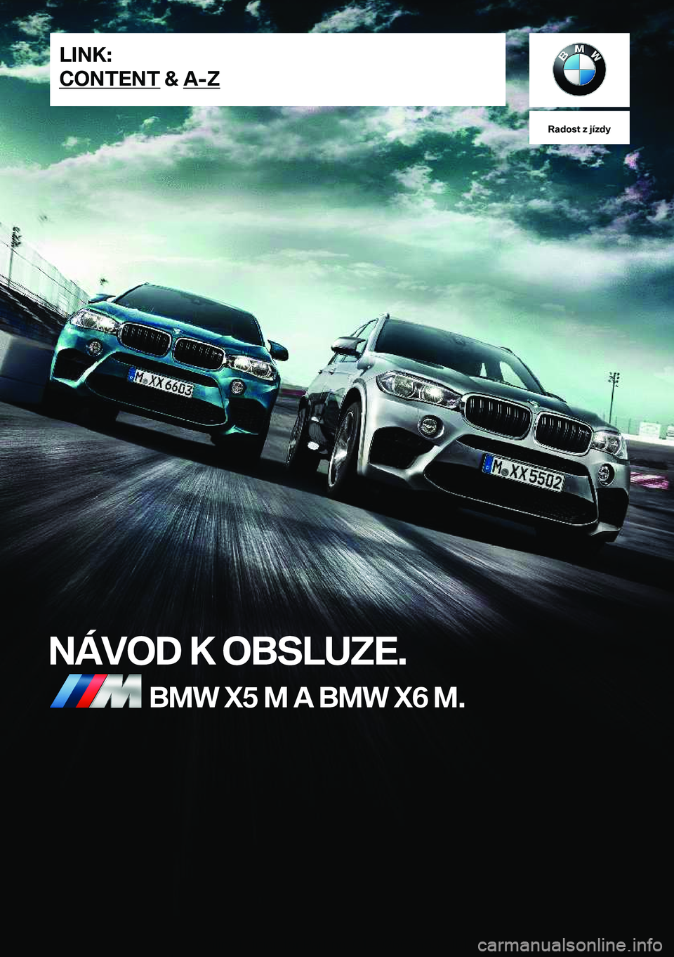 BMW X5 M 2018  Návod na použití (in Czech) �R�a�d�o�s�t��z��j�