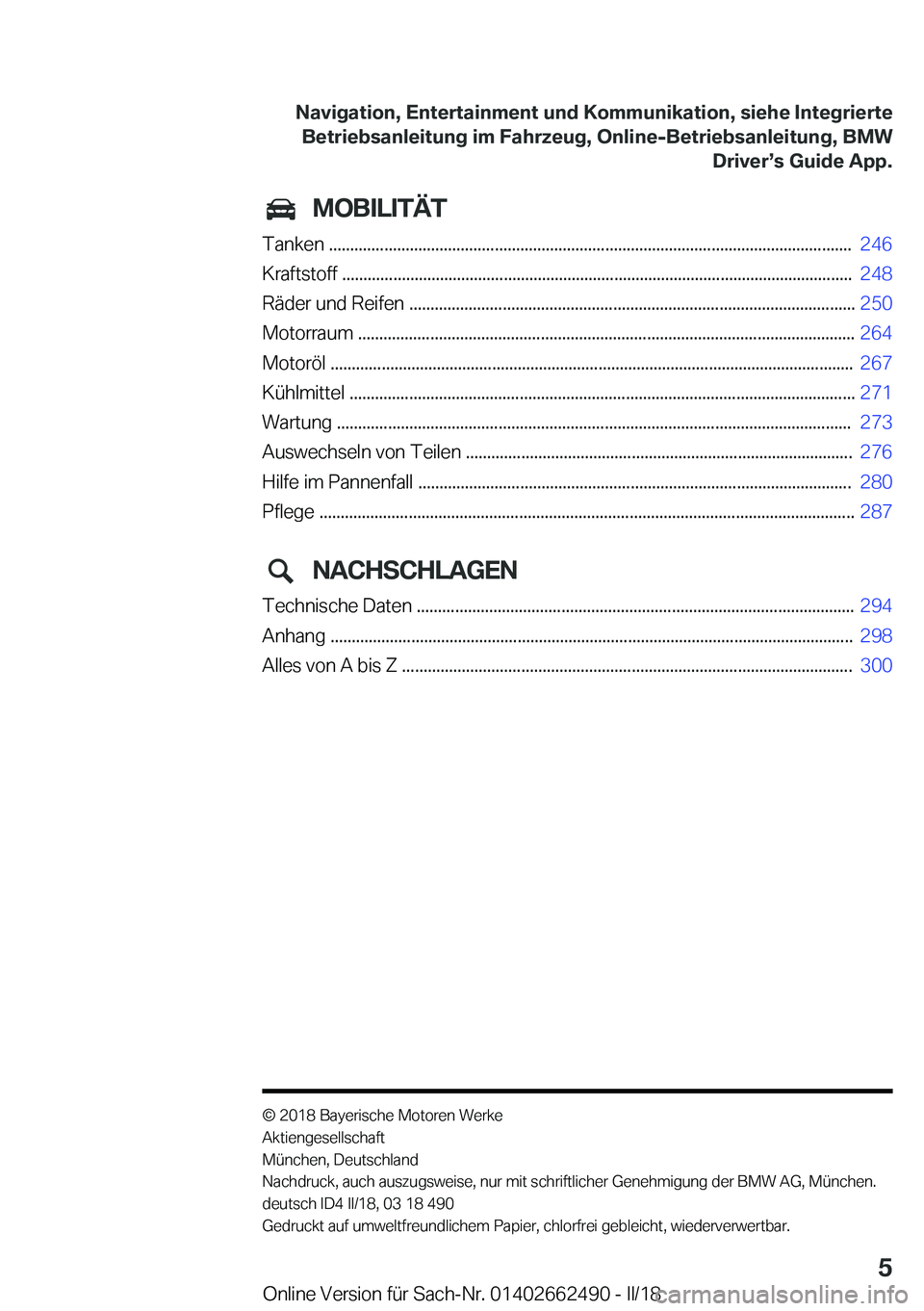 BMW X5 M 2018  Betriebsanleitungen (in German) �M�O�B�I�L�I�T�