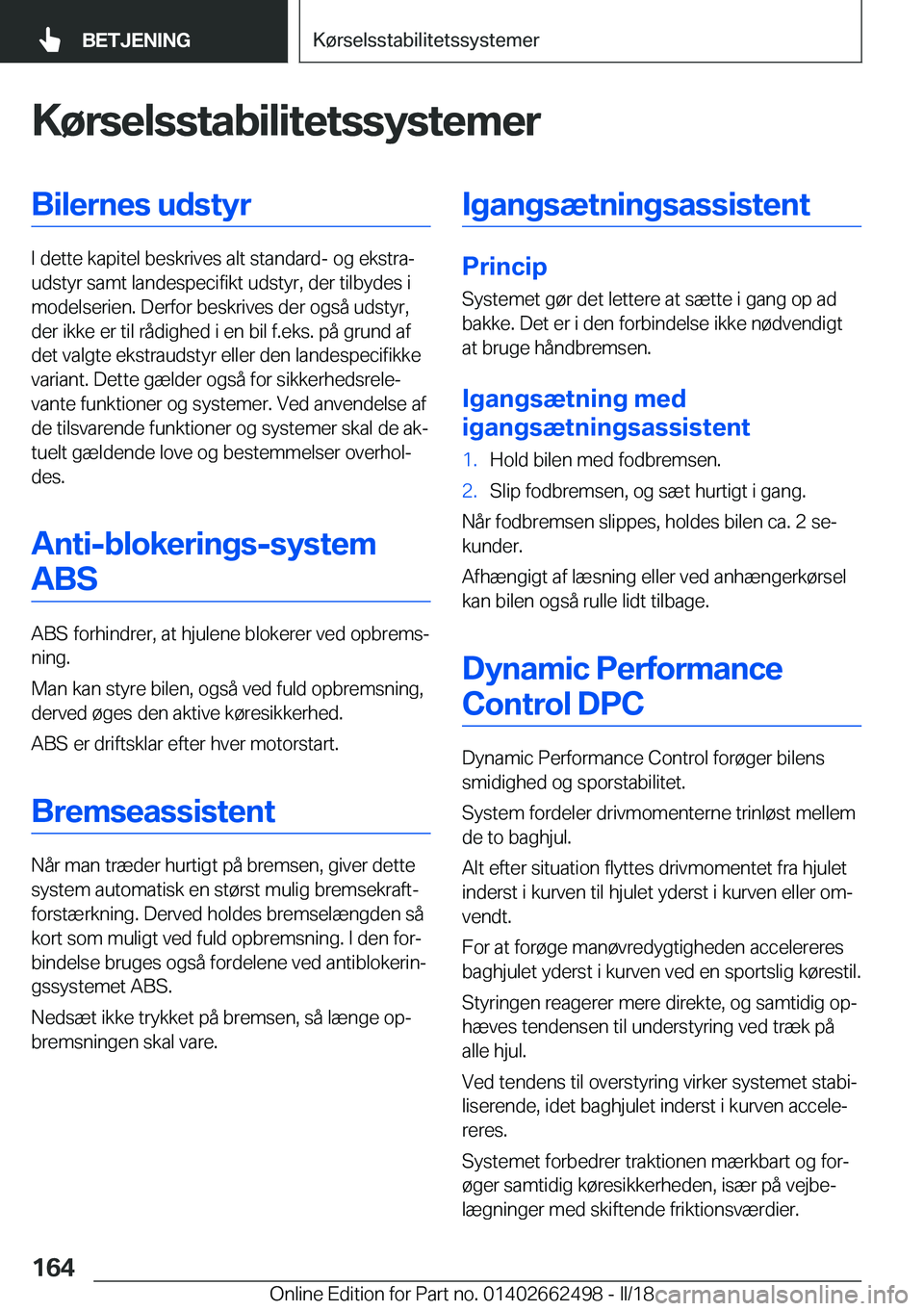 BMW X5 M 2018  InstruktionsbØger (in Danish) �K�