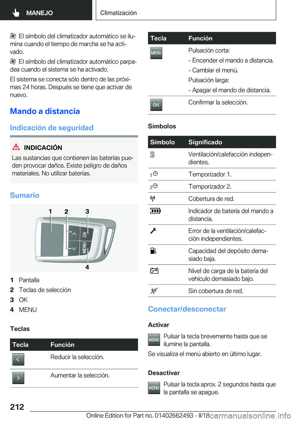 BMW X5 M 2018  Manuales de Empleo (in Spanish) � � �E�l� �s�
