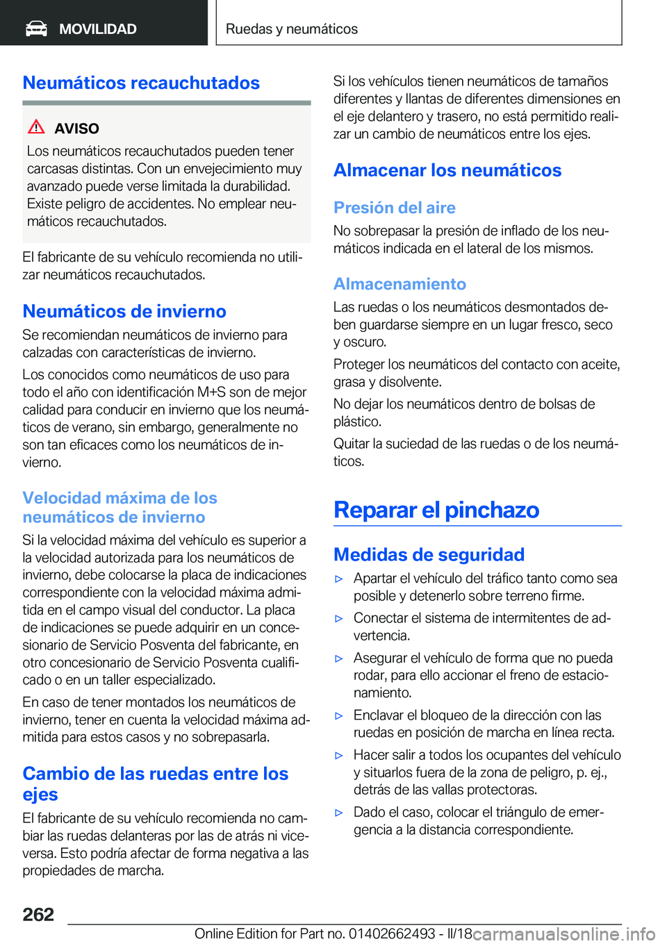 BMW X5 M 2018  Manuales de Empleo (in Spanish) �N�e�u�m�