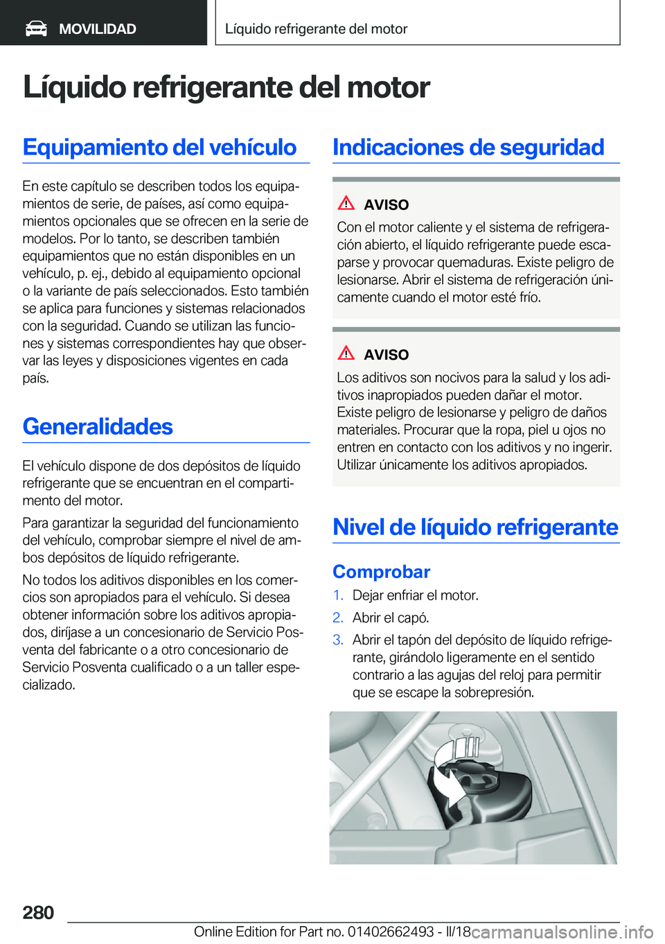 BMW X5 M 2018  Manuales de Empleo (in Spanish) �L�