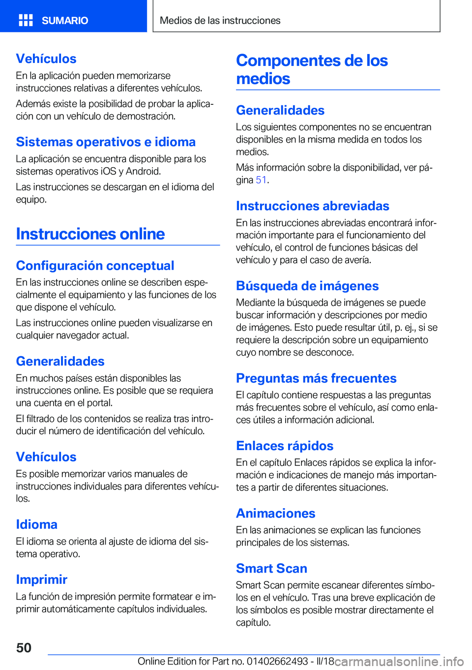 BMW X5 M 2018  Manuales de Empleo (in Spanish) �V�e�h�