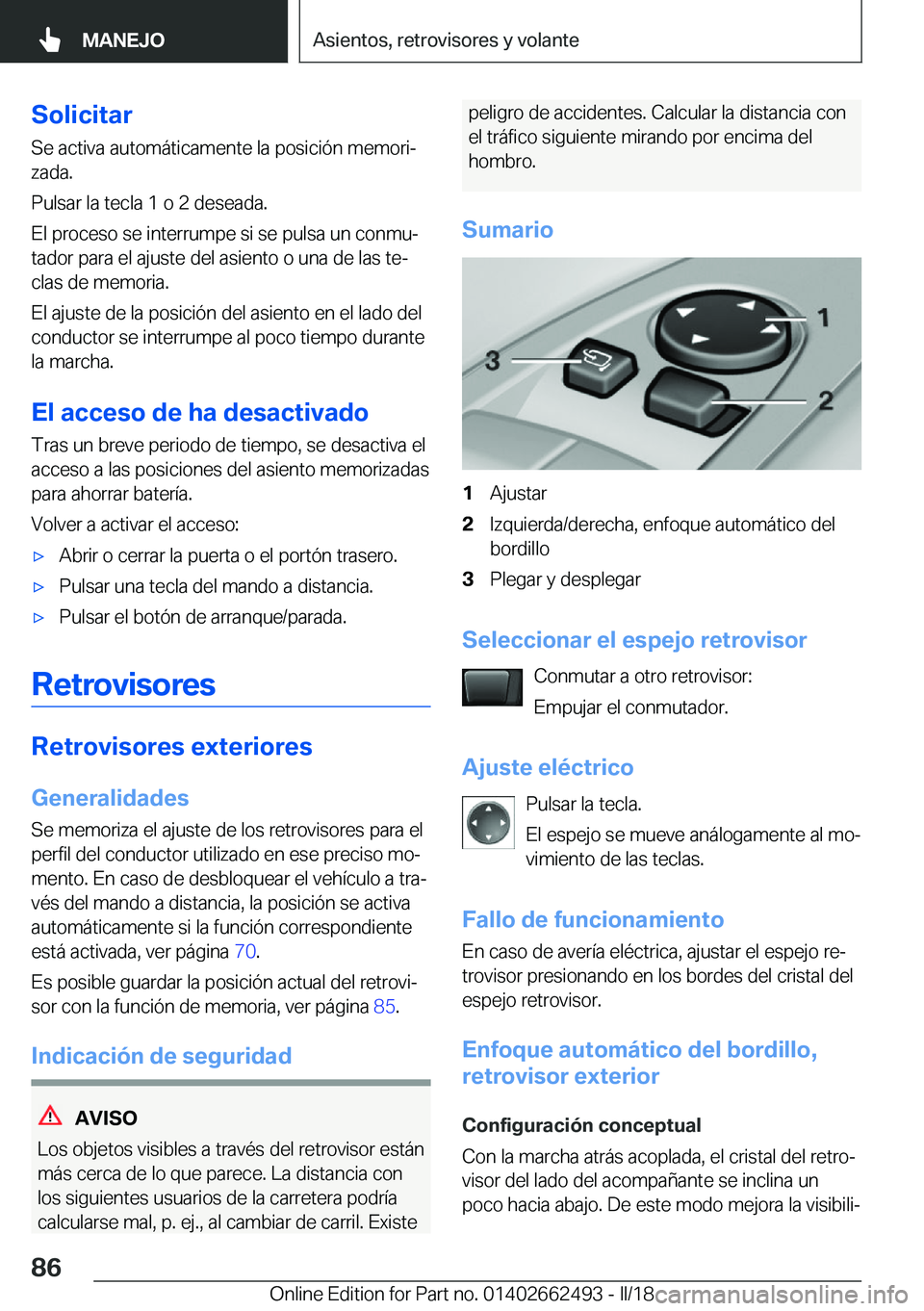 BMW X5 M 2018  Manuales de Empleo (in Spanish) �S�o�l�i�c�i�t�a�r
�S�e� �a�c�t�i�v�a� �a�u�t�o�m�