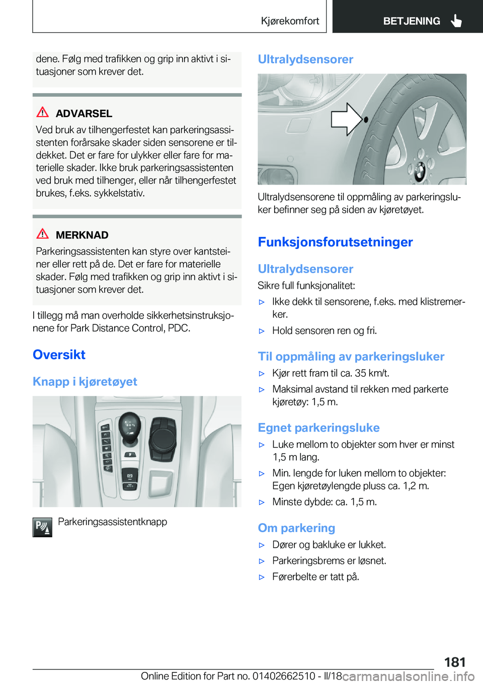 BMW X5 M 2018  InstruksjonsbØker (in Norwegian) �d�e�n�e�.� �F�