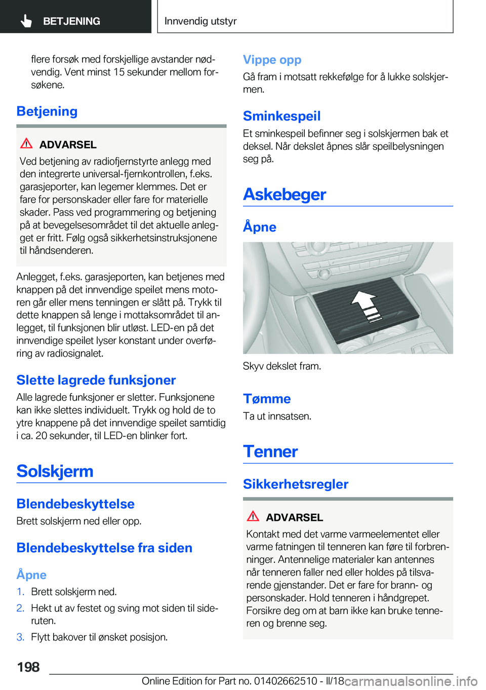 BMW X5 M 2018  InstruksjonsbØker (in Norwegian) �f�l�e�r�e� �f�o�r�s�