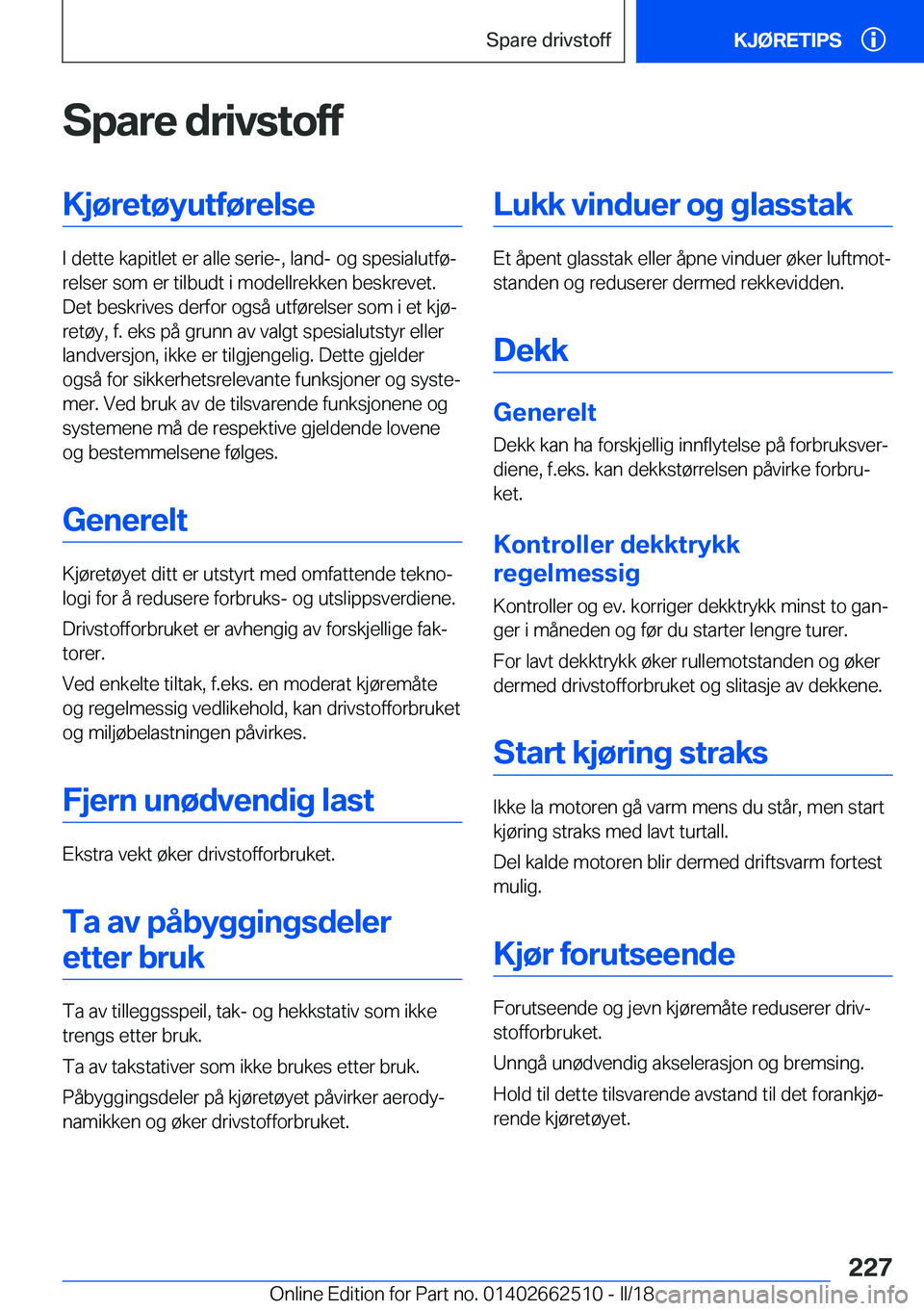 BMW X5 M 2018  InstruksjonsbØker (in Norwegian) �S�p�a�r�e��d�r�i�v�s�t�o�f�f�K�j�