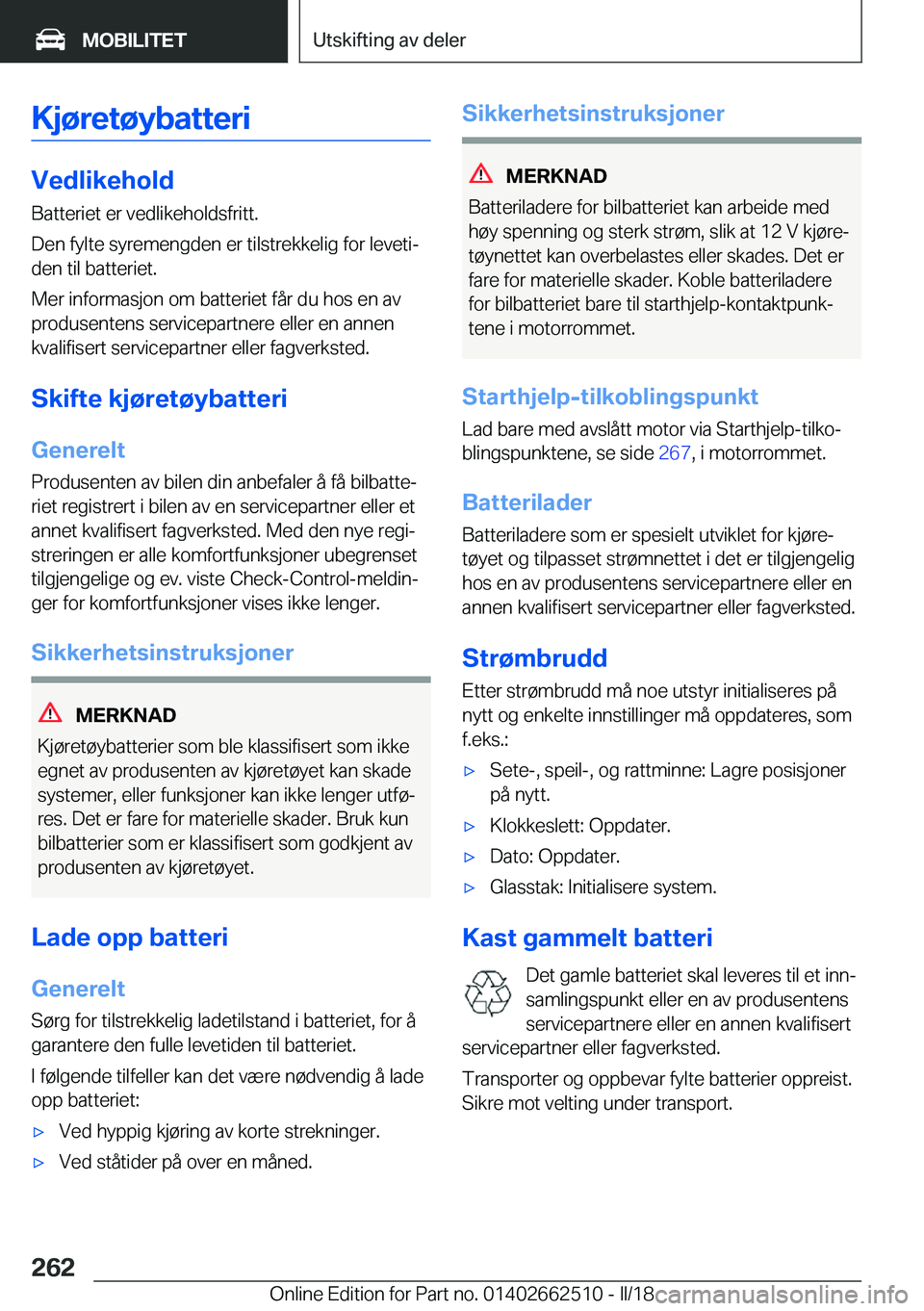 BMW X5 M 2018  InstruksjonsbØker (in Norwegian) �K�j�