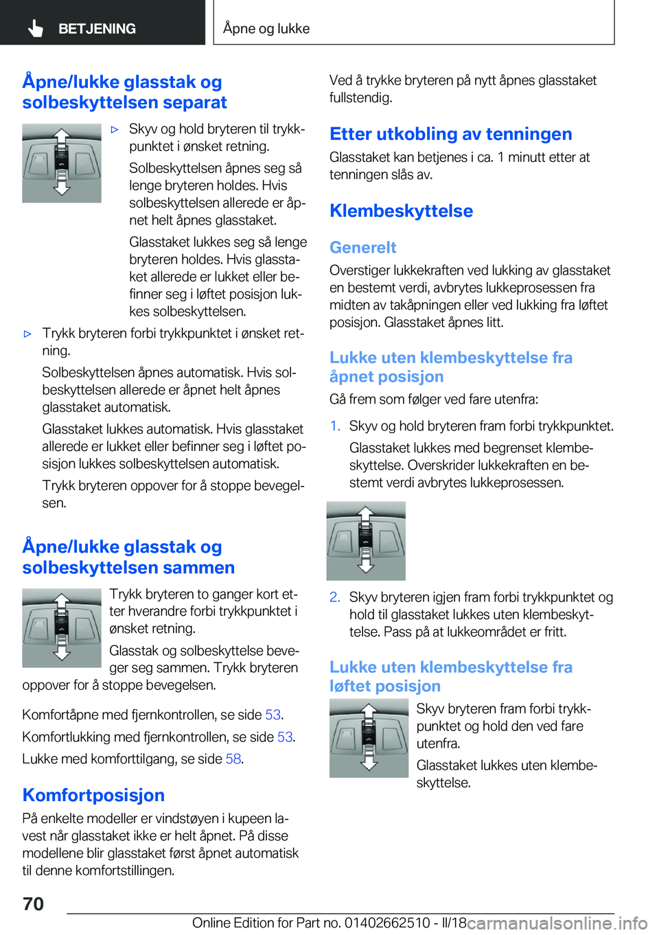 BMW X5 M 2018  InstruksjonsbØker (in Norwegian) �