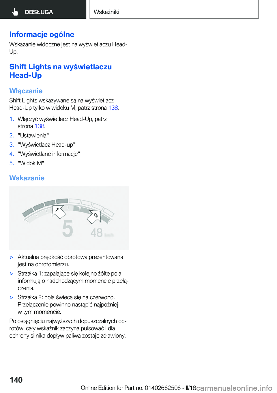 BMW X5 M 2018  Instrukcja obsługi (in Polish) �I�n�f�o�r�m�a�c�j�e��o�g�