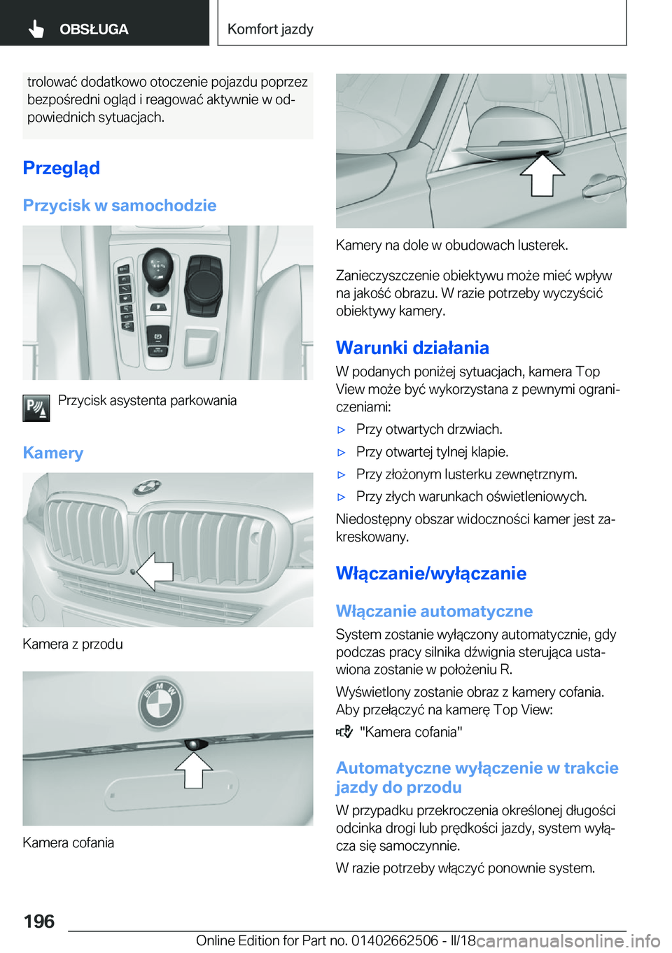 BMW X5 M 2018  Instrukcja obsługi (in Polish) �t�r�o�l�o�w�a�