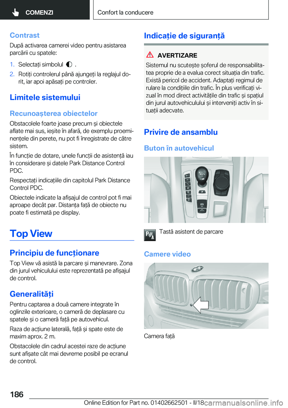 BMW X5 M 2018  Ghiduri De Utilizare (in Romanian) �C�o�n�t�r�a�s�t
�D�u�p�
