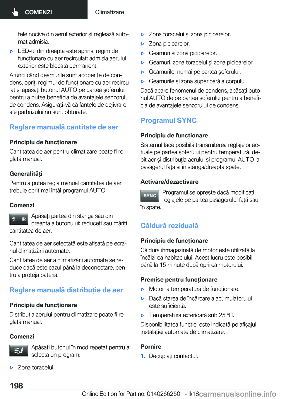 BMW X5 M 2018  Ghiduri De Utilizare (in Romanian)  *�e�l�e� �n�o�c�i�v�e� �d�i�n� �a�e�r�u�l� �e�x�t�e�r�i�o�r�  &�i� �r�e�g�l�e�a�z�