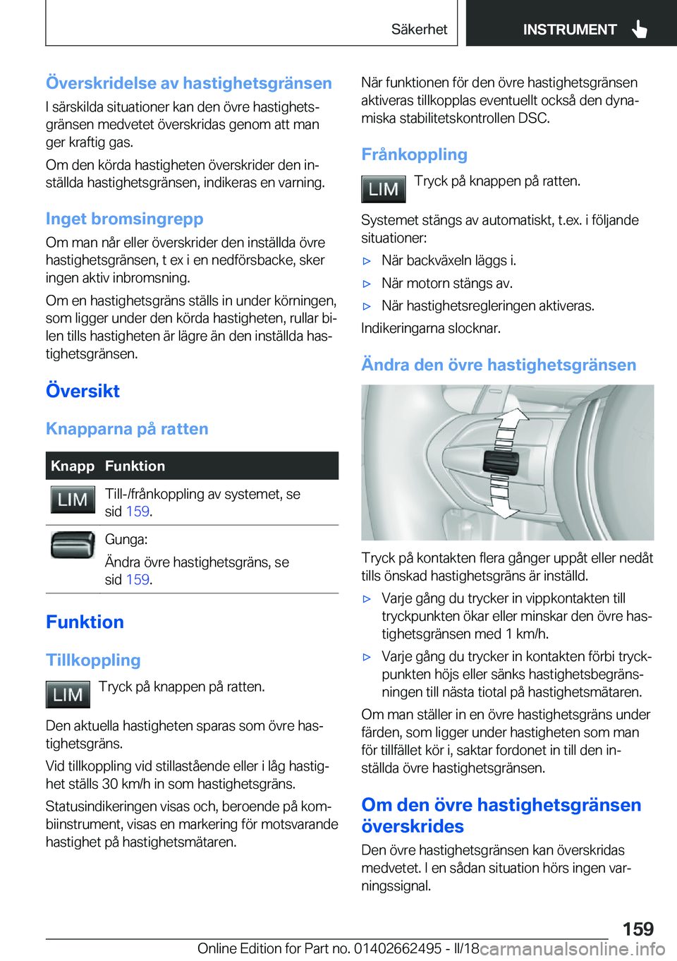 BMW X5 M 2018  InstruktionsbÖcker (in Swedish) �