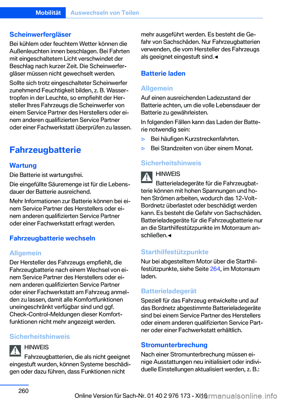 BMW X5 M 2017  Betriebsanleitungen (in German) �S�c�h�e�i�n�w�e�r�f�e�r�g�l�