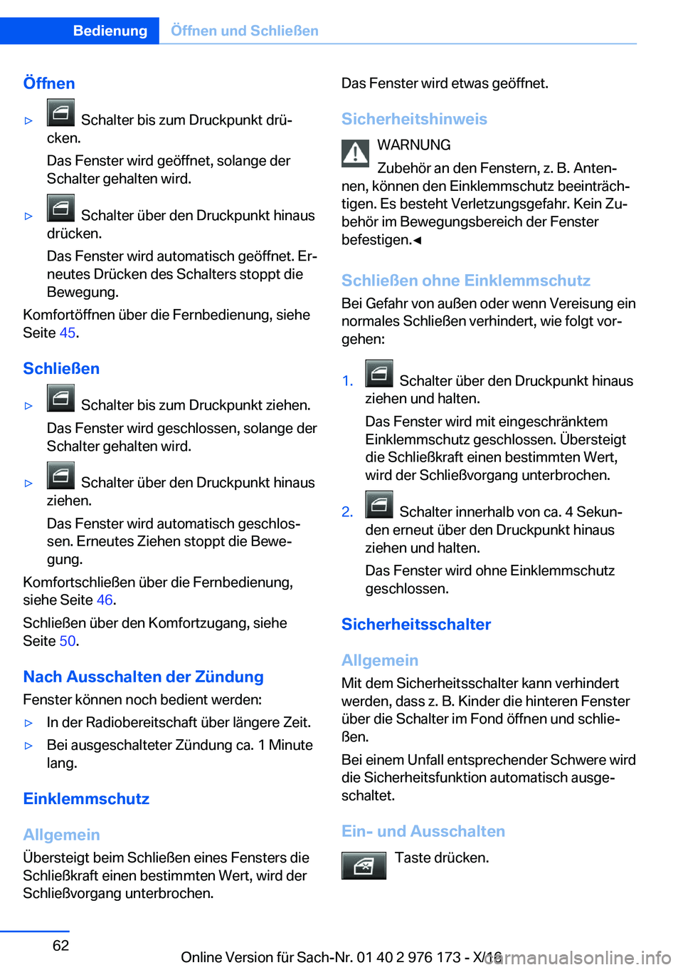 BMW X5 M 2017  Betriebsanleitungen (in German) �